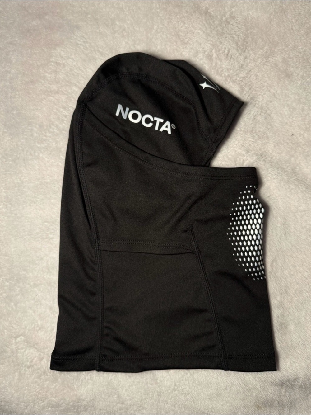 Nike Black Face Mask Balaclava with Reflective Vent Pattern - Picture 2 of 6